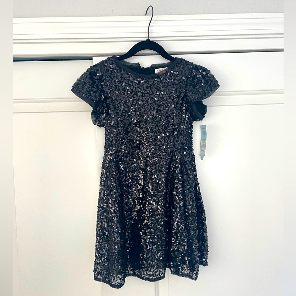 Cat & Jack Black Sequin Girl’s Dress Size 6